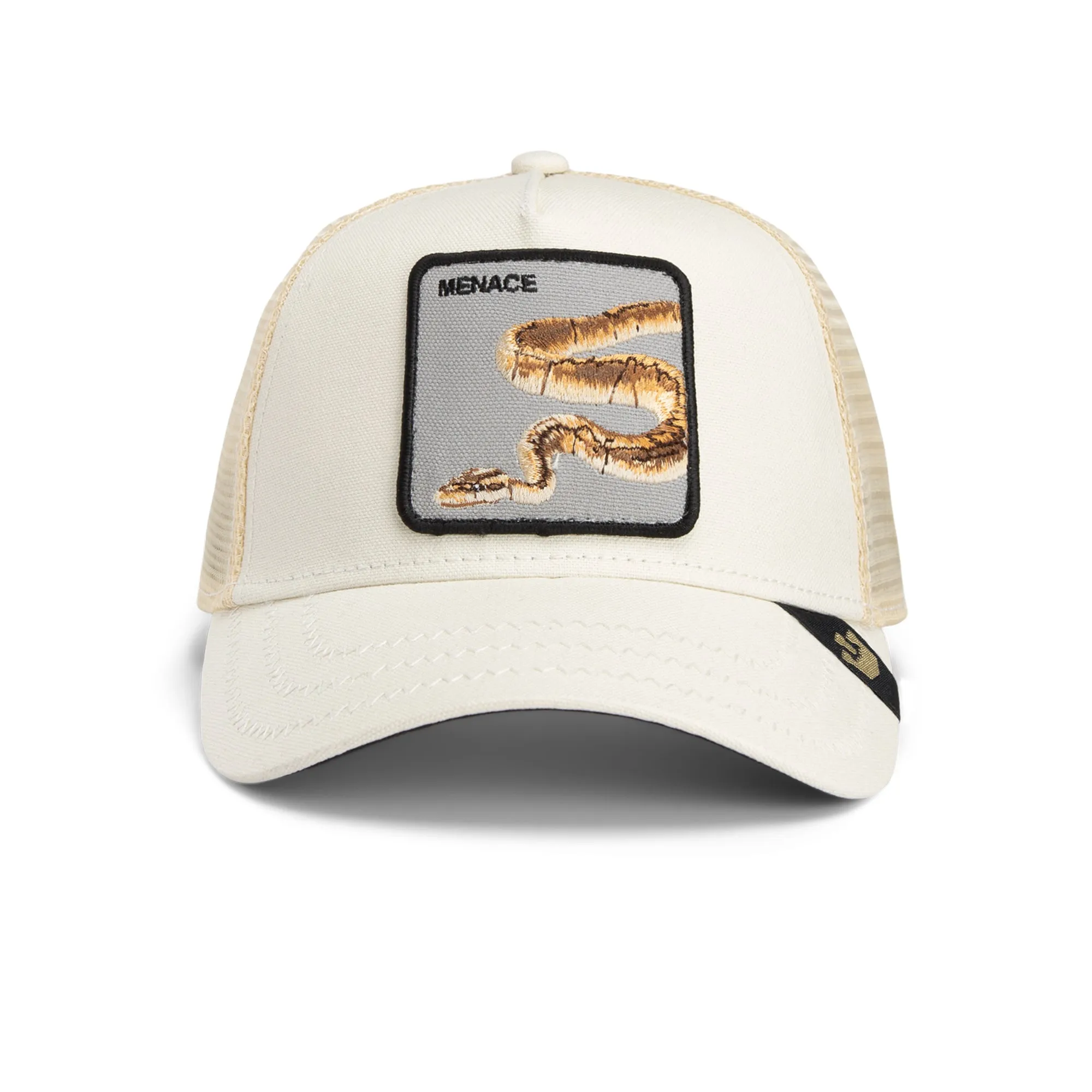 Goorin Bros - Animal Trucker Cap - Deadly Companion - Snake - Cream Goorin Bros Accessories