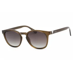 Guess Men's Sunglasses - Full Rim Shiny Dark Green Plastic Round Frame | GU00045 96P Guess Sunglasses