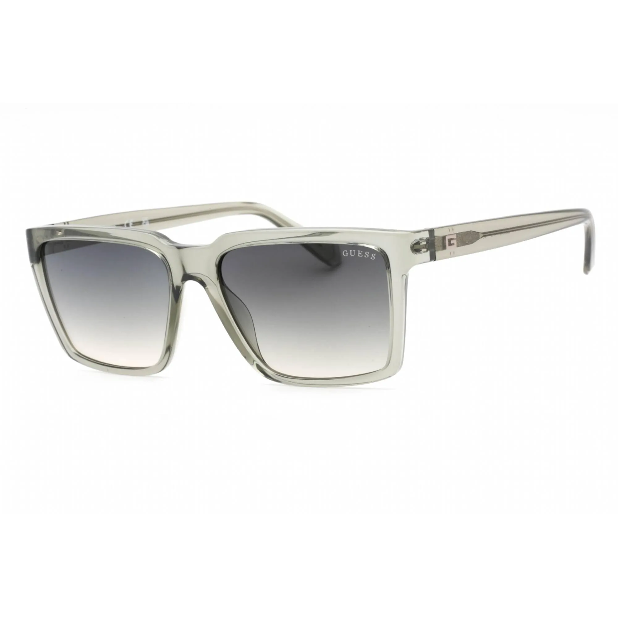 Guess Men's Sunglasses - Shiny Light Green Plastic Rectangular Frame | GU00084 93P Guess Sunglasses