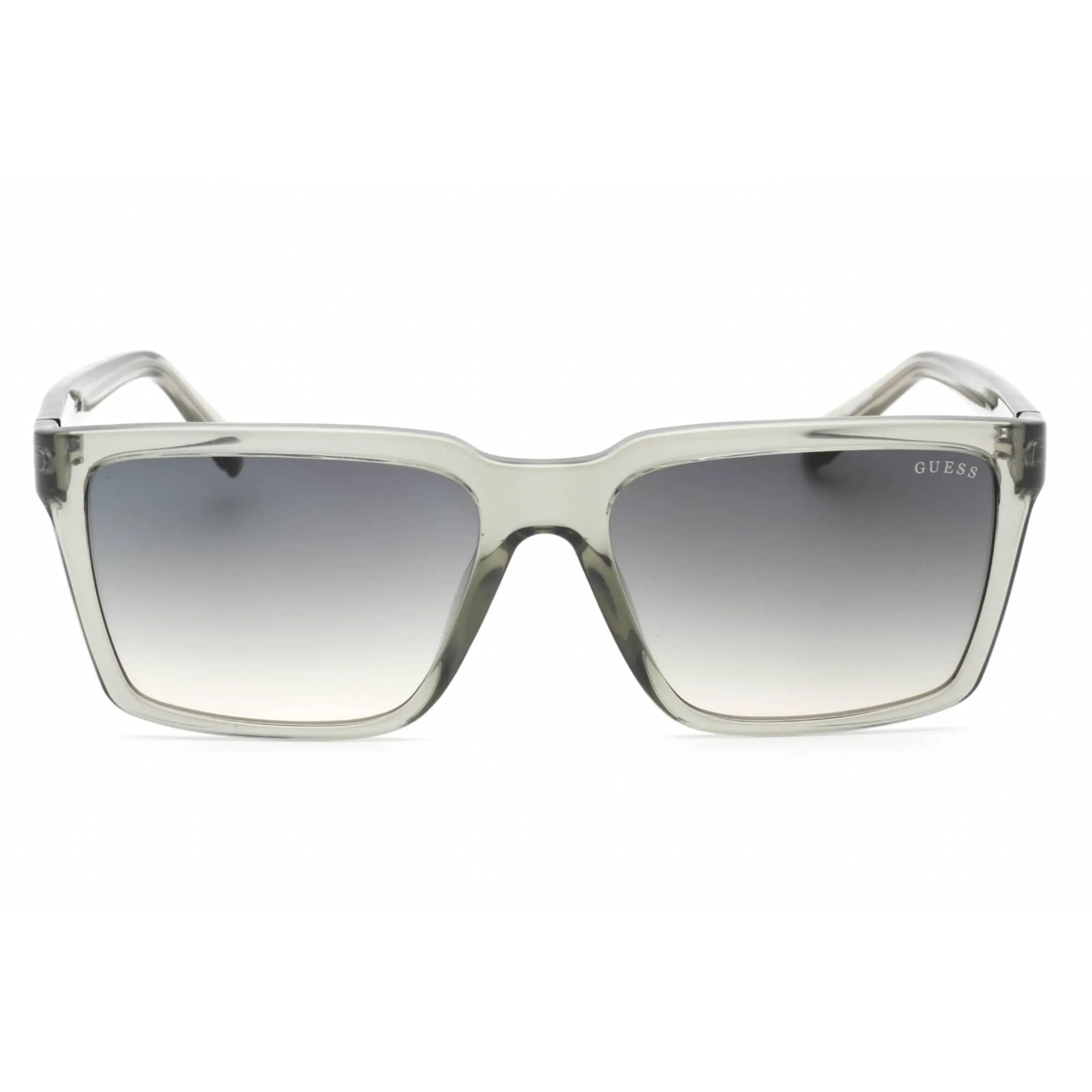 Guess Men's Sunglasses - Shiny Light Green Plastic Rectangular Frame | GU00084 93P Guess Sunglasses