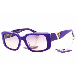 Guess Women's Sunglasses - Shiny Violet Plastic Full Rim Rectangular | GU7891 81Z Guess Sunglasses