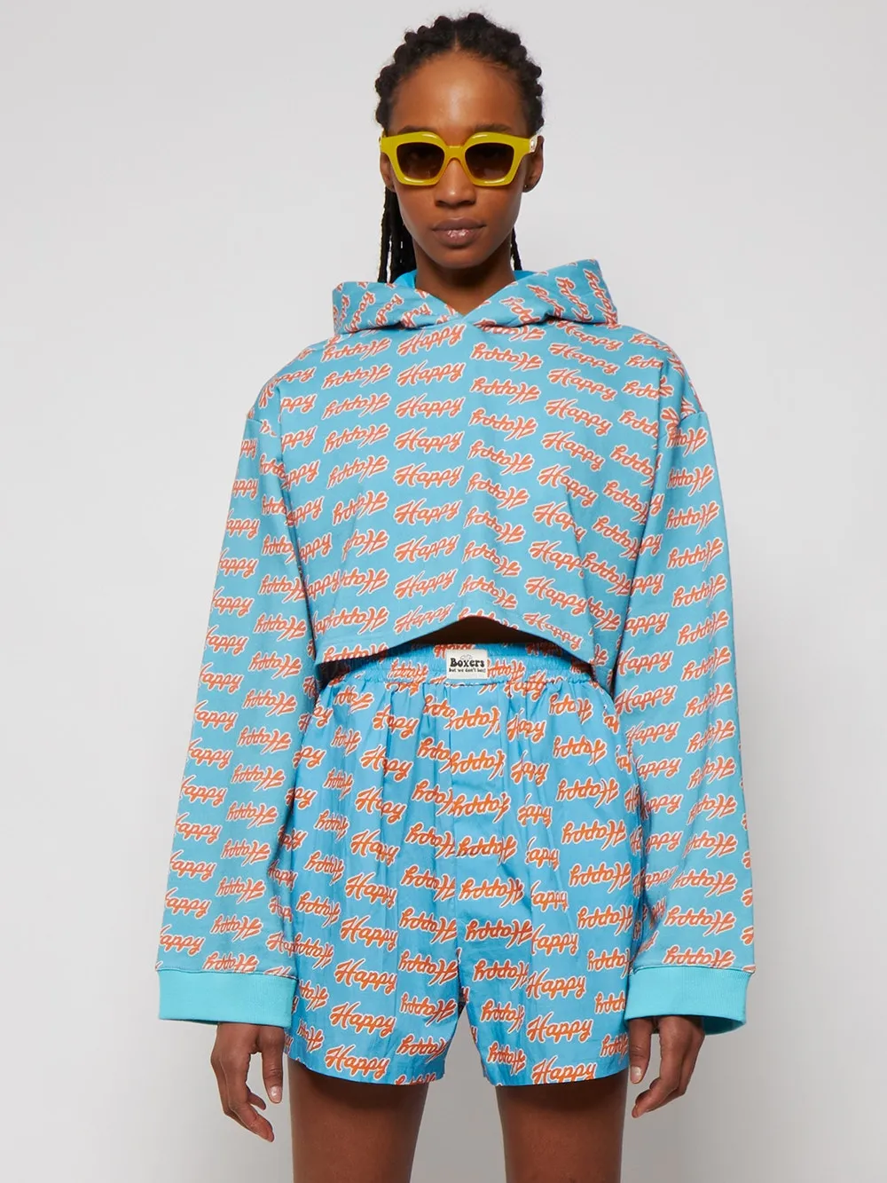 Happy Print Hoodie