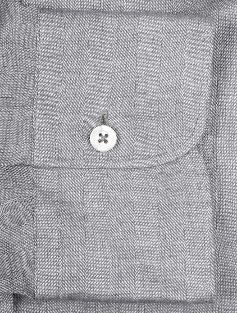 Herringbone Casual Shirt Shadow Blue