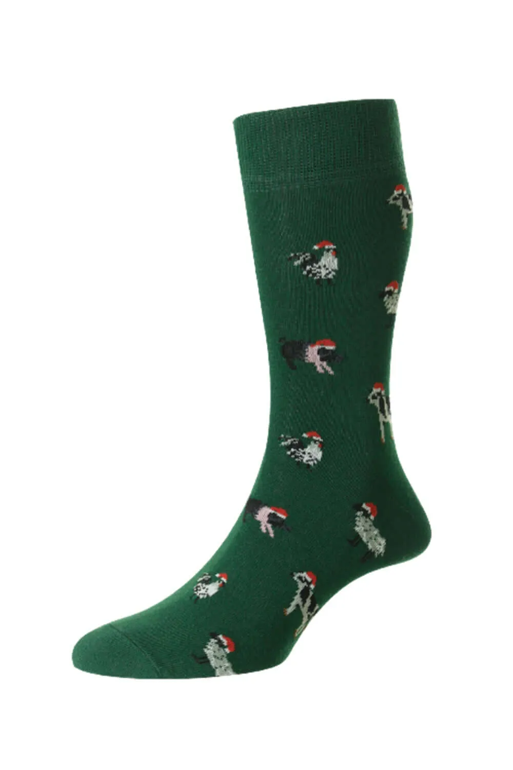 HJ Hall Animals In Christmas Hats Rich Cotton Socks HJ Accessories