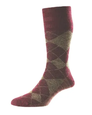 HJ Hall Argyle Wool Softop Socks HJ Accessories