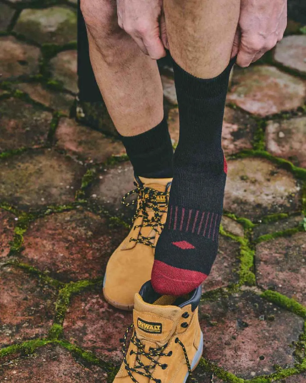 HJ Hall Brushed Thermal Workwear Sock Twin Pack HJ Accessories