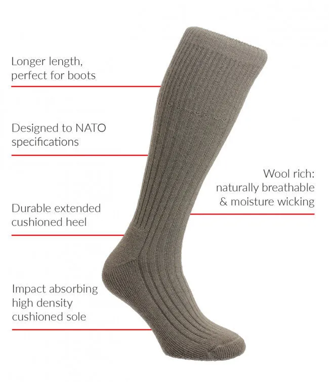 HJ Hall Commando Sock | Wool Rich HJ Accessories