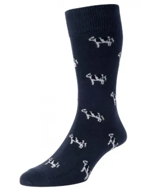 HJ Hall Cow Cotton Rich Socks HJ Accessories
