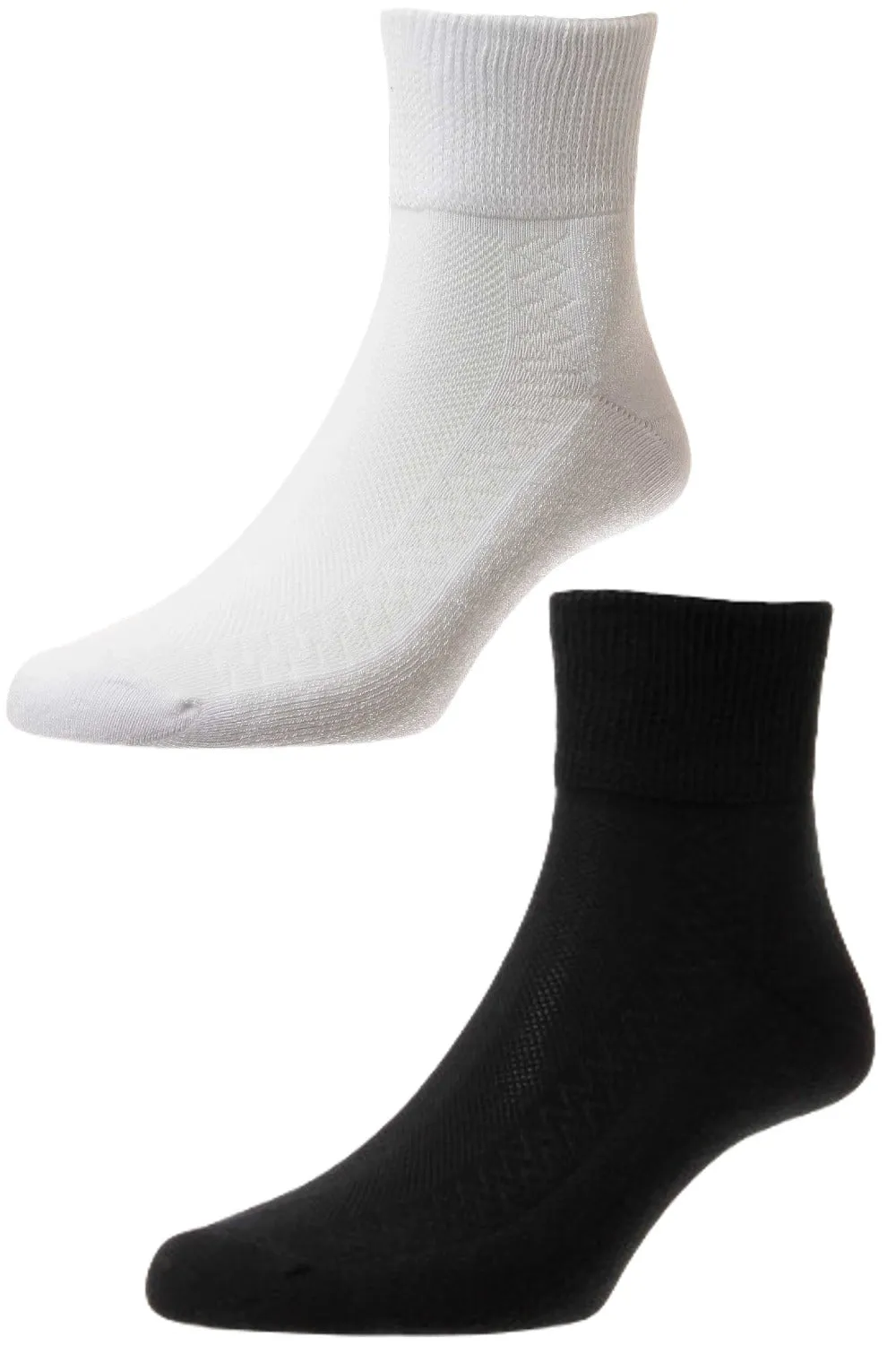 HJ Hall Diabetic Low Rise Cotton Socks HJ Accessories