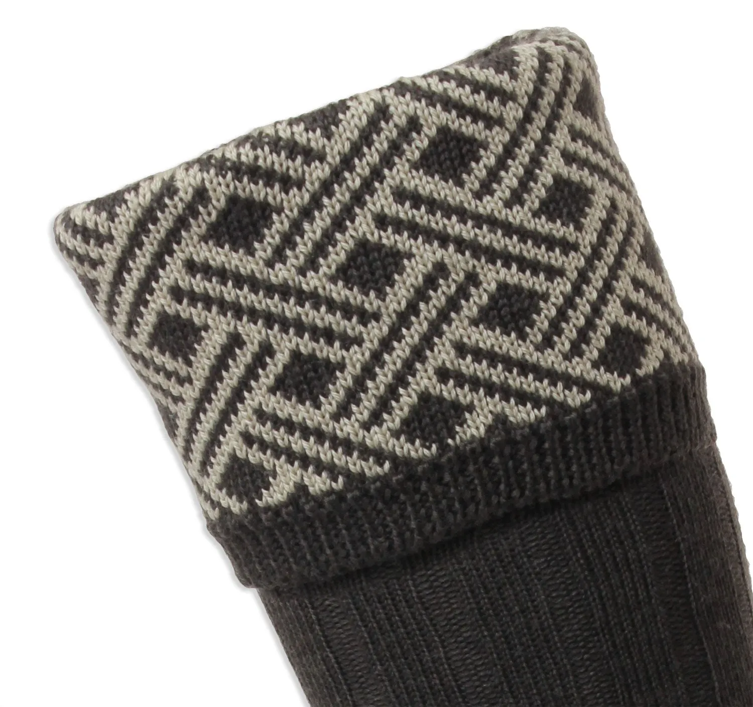 HJ Hall Langton Merino Wool Shooting Sock | Lattice Top HJ Accessories