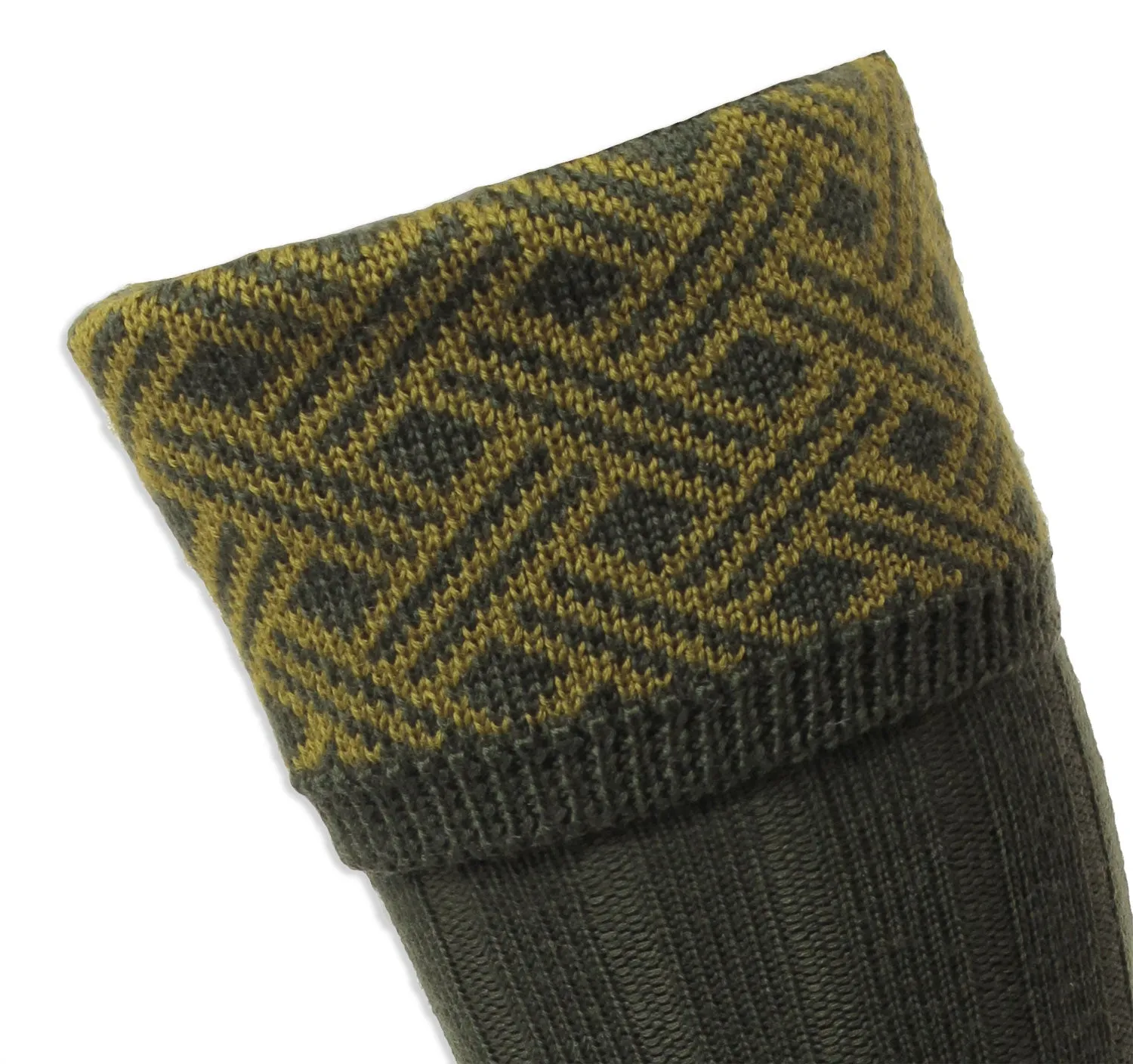 HJ Hall Langton Merino Wool Shooting Sock | Lattice Top HJ Accessories