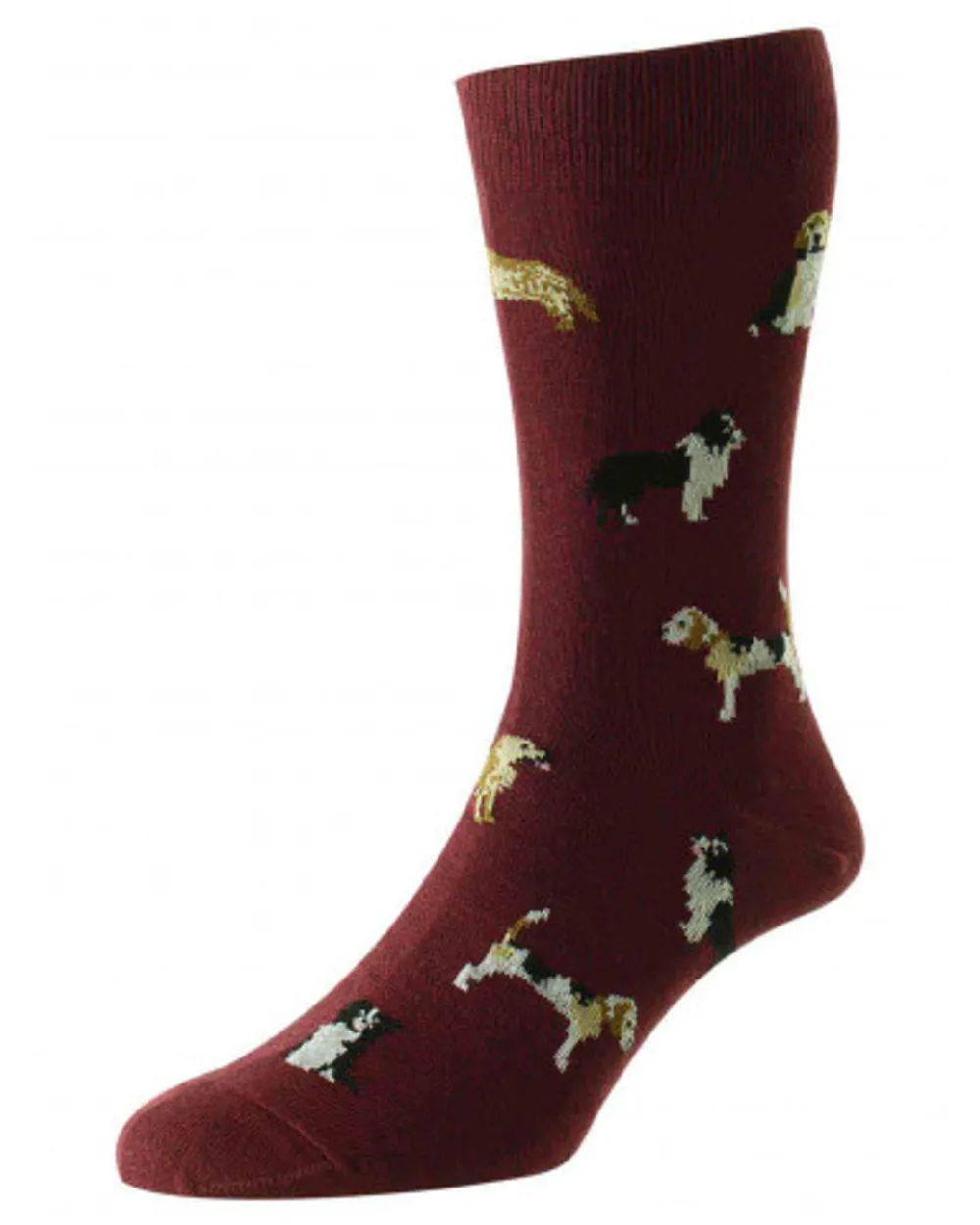 HJ Hall Mens Country Dogs Motif Cotton Rich Socks HJ Accessories