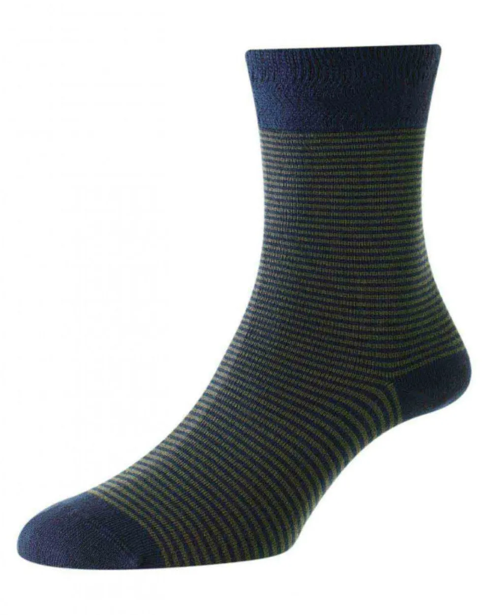 HJ Hall Narrow Stripe Bamboo Comfort Top Socks HJ Accessories