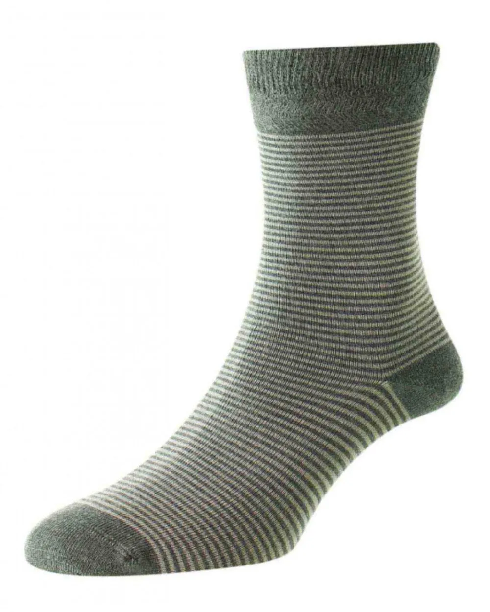 HJ Hall Narrow Stripe Bamboo Comfort Top Socks HJ Accessories