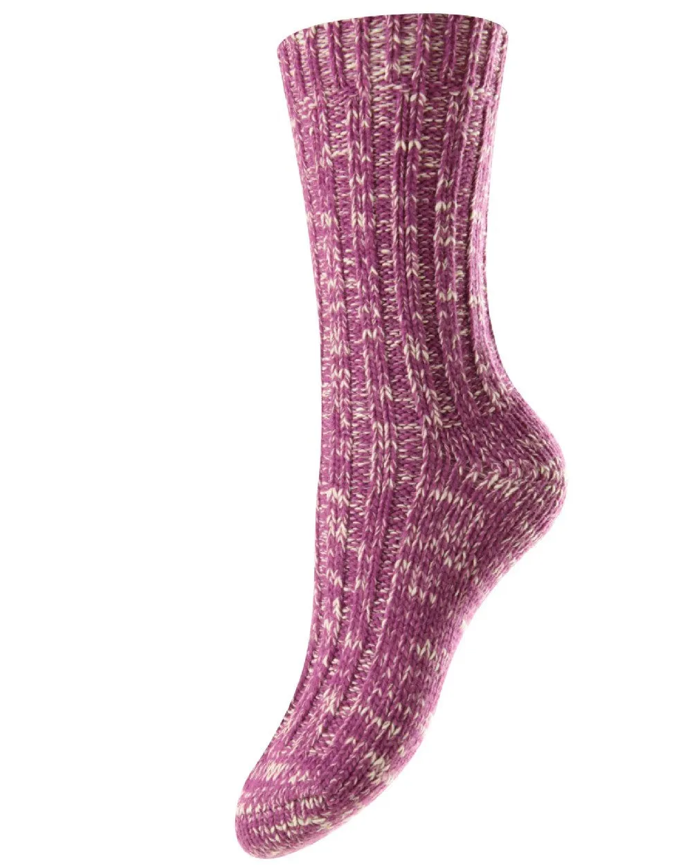HJ Hall Womens Chunky Knit Wool & Cotton Blend Socks HJ Accessories