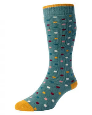HJ Hall Womens Spot Welly Socks HJ Accessories