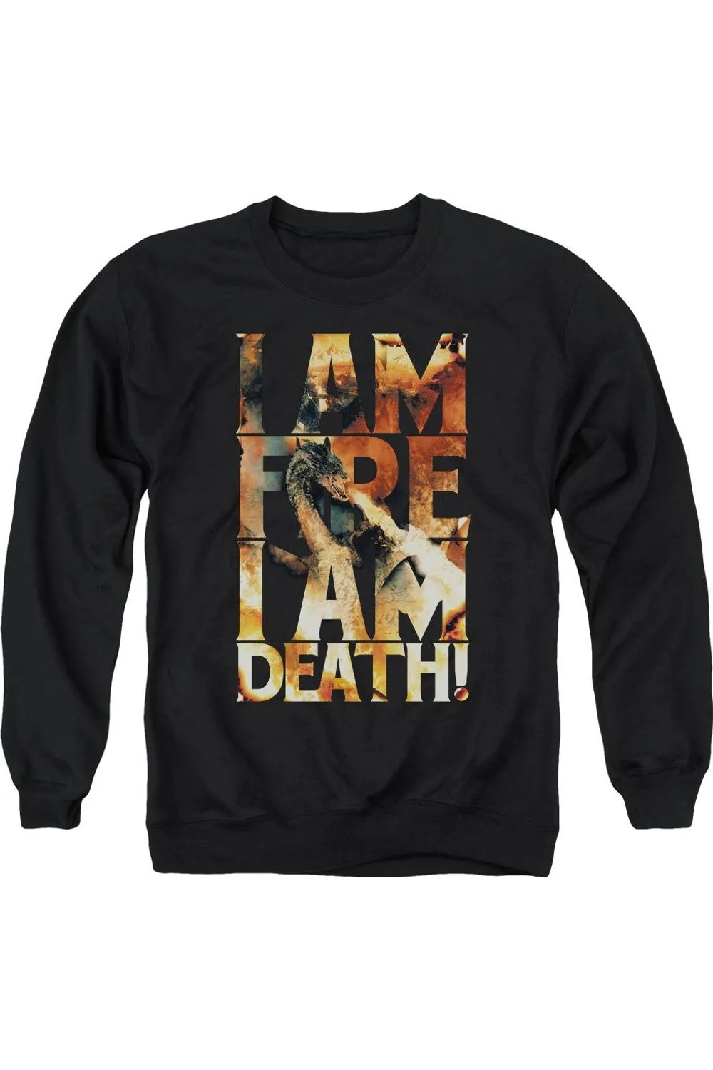 Hobbit I Am Fire Adult Crewneck Sweatshirt