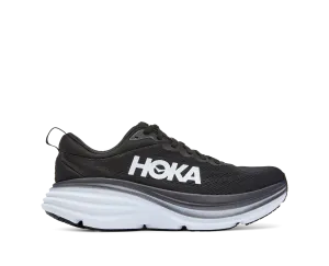 Hoka Mens Bondi 8 Extra Wide- Black/White (1127955-BWHT) Hoka Footwear