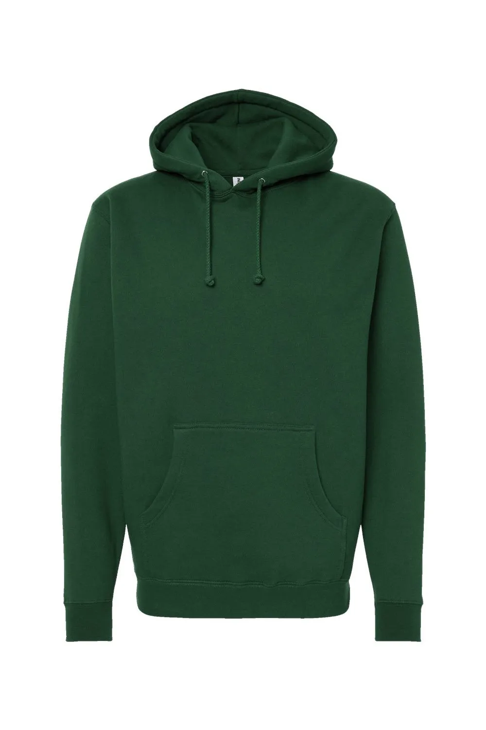 Independent Trading Company Mens Hooded Sweatshirt Hoodie w/ Pouch Pocket - Dark Green