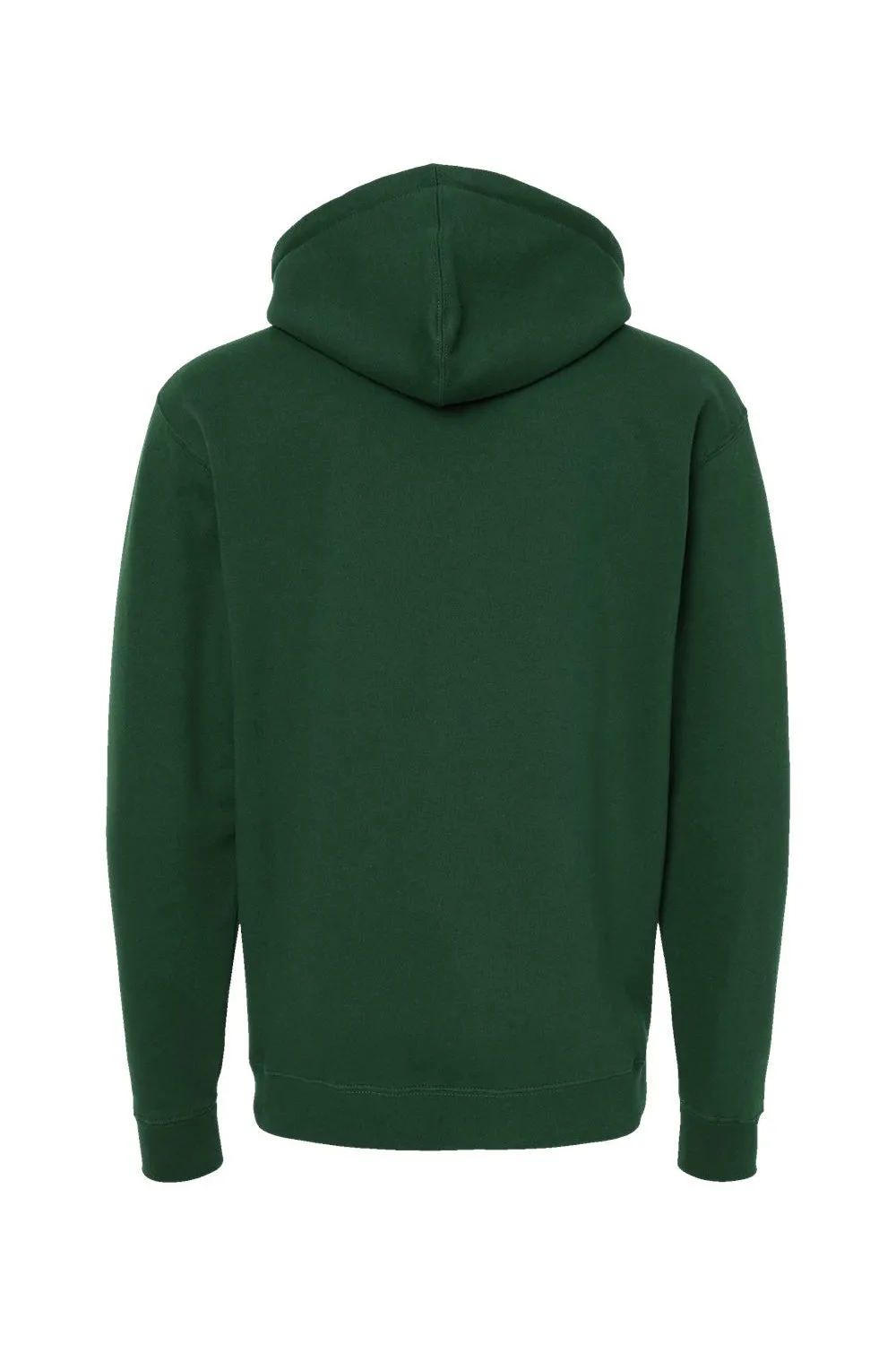Independent Trading Company Mens Hooded Sweatshirt Hoodie w/ Pouch Pocket - Dark Green