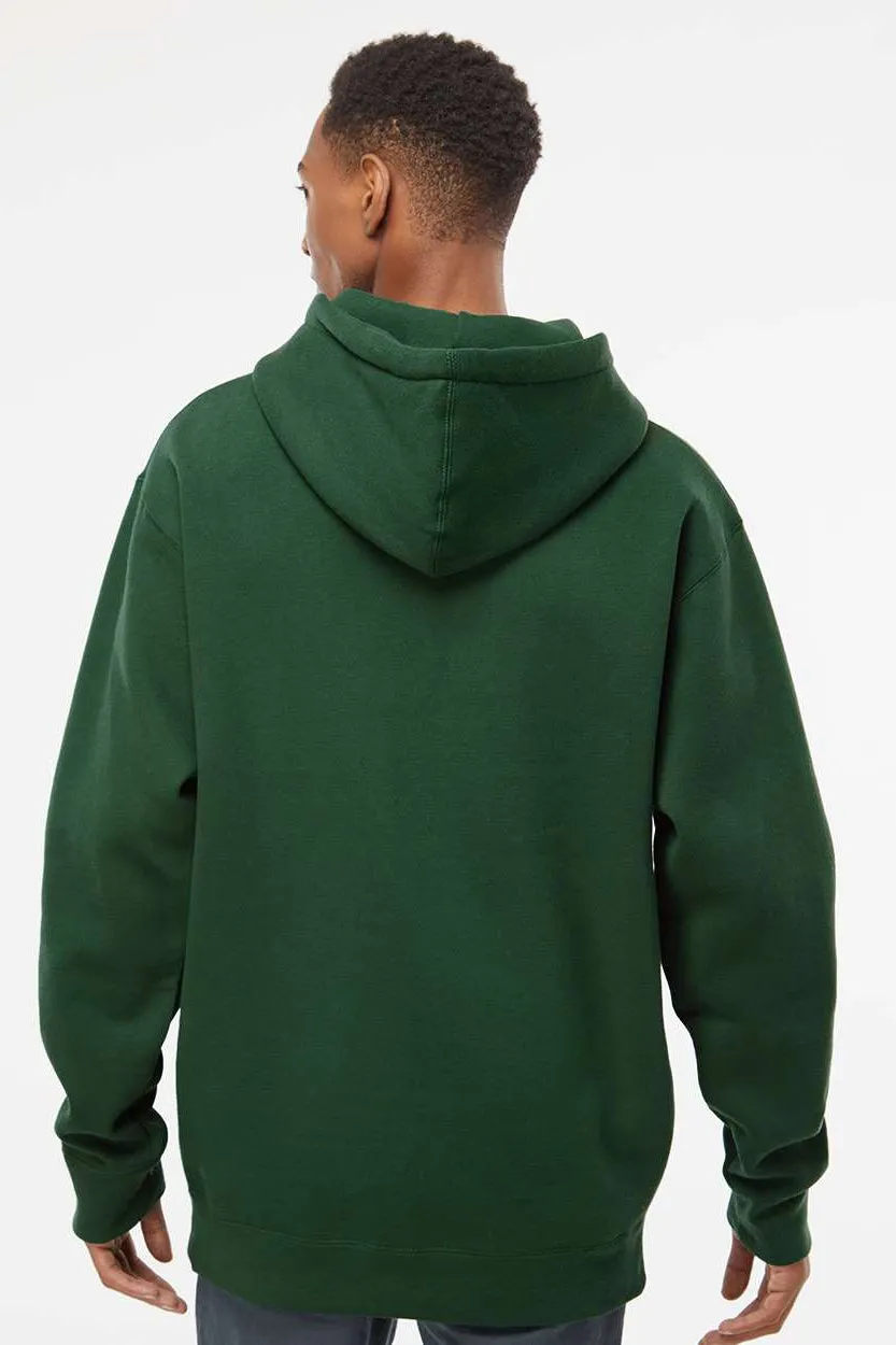 Independent Trading Company Mens Hooded Sweatshirt Hoodie w/ Pouch Pocket - Dark Green
