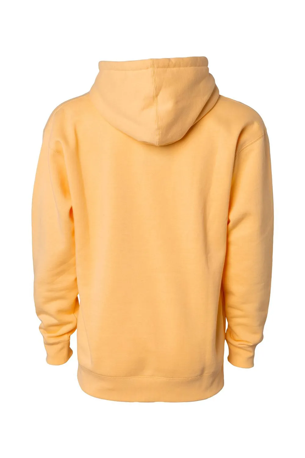 Independent Trading Company Mens Hooded Sweatshirt Hoodie w/ Pouch Pocket - Peach