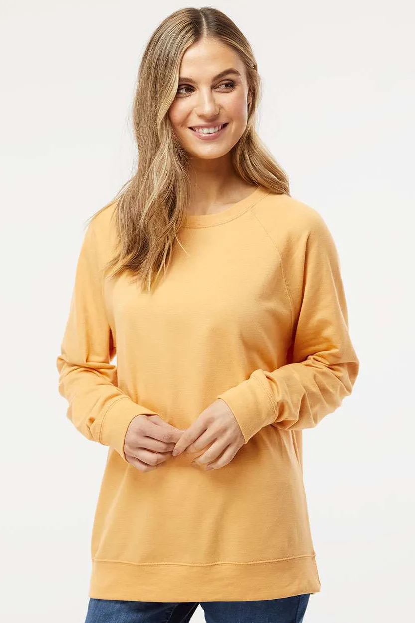 Independent Trading Company Mens Icon Loopback Terry Crewneck Sweatshirt - Harvest Gold