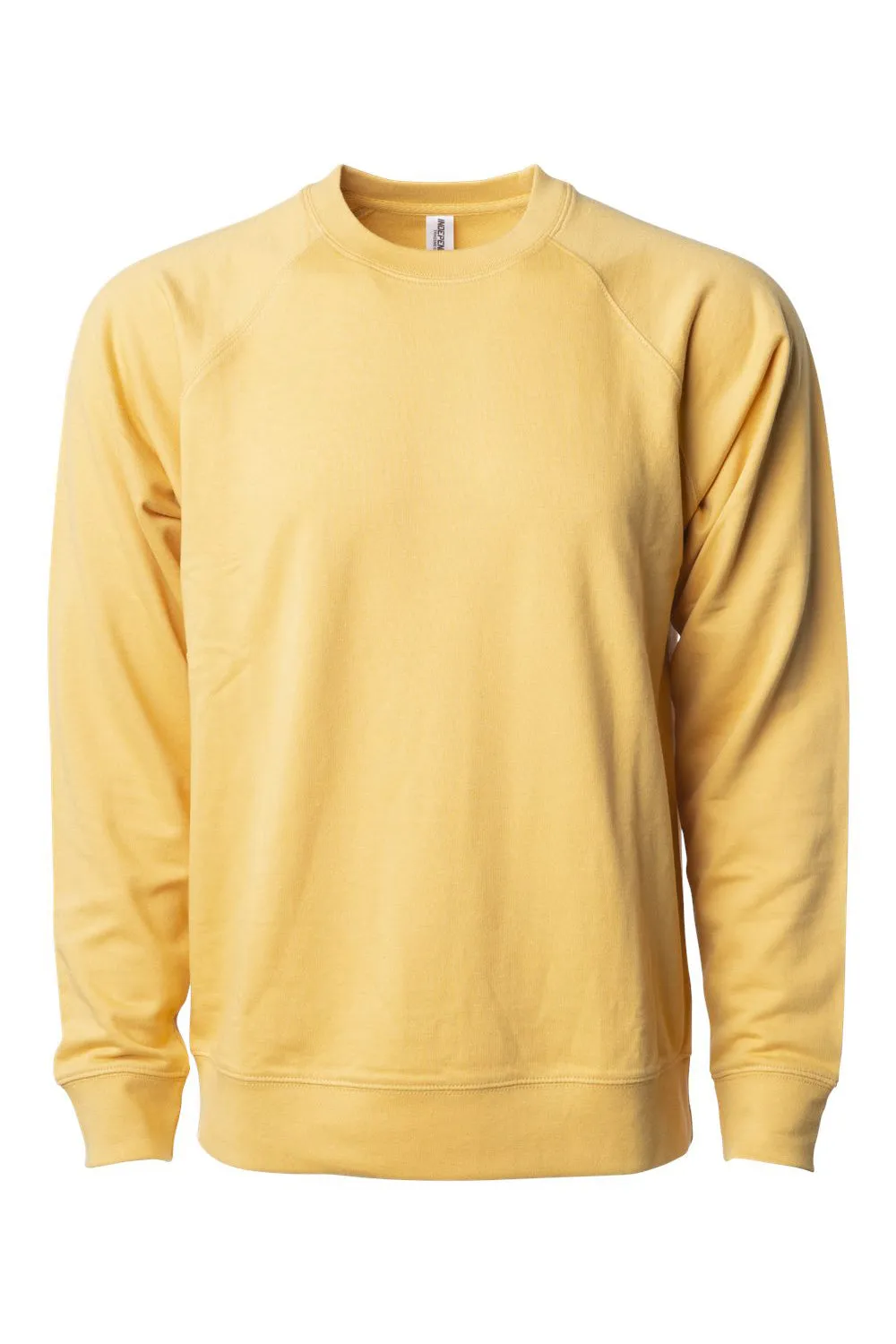 Independent Trading Company Mens Icon Loopback Terry Crewneck Sweatshirt - Harvest Gold