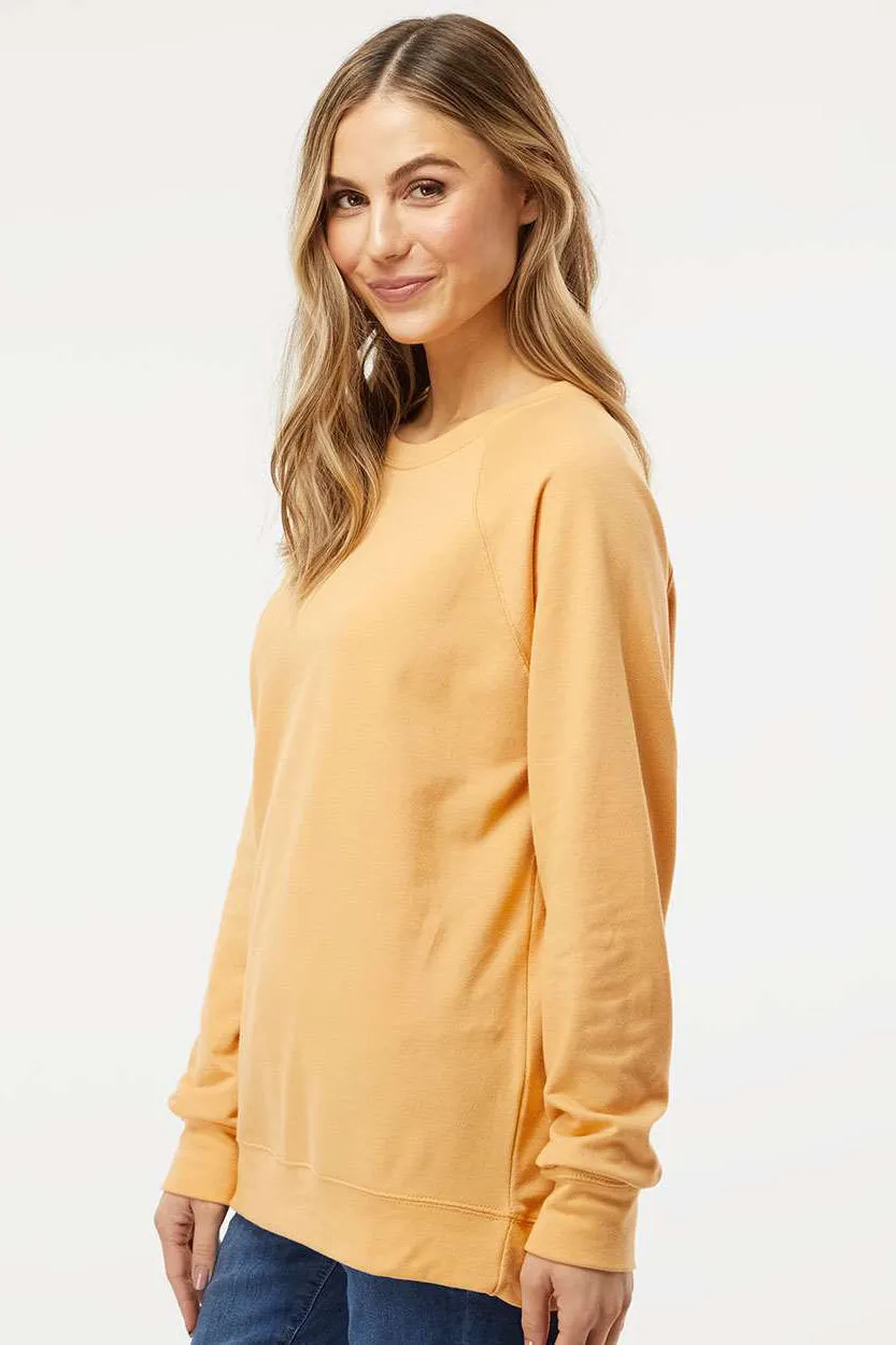 Independent Trading Company Mens Icon Loopback Terry Crewneck Sweatshirt - Harvest Gold