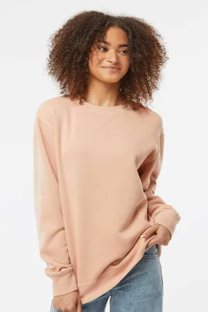 Independent Trading Company Mens Pigment Dyed Crewneck Sweatshirt - Dusty Pink