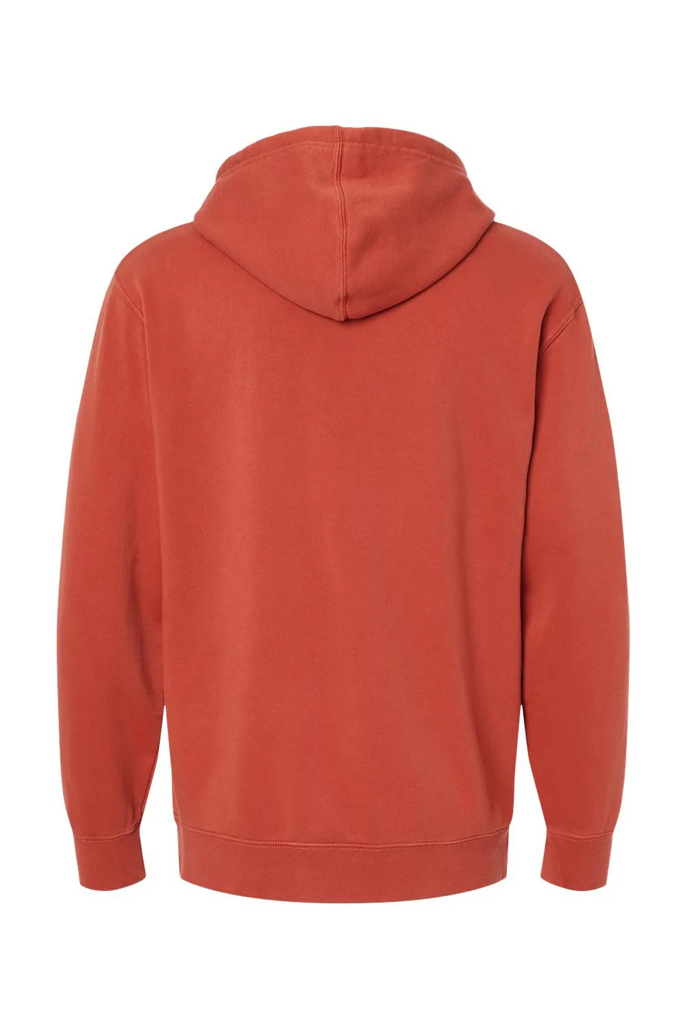 Independent Trading Company Mens Pigment Dyed Hooded Sweatshirt Hoodie w/ Pouch Pocket - Amber
