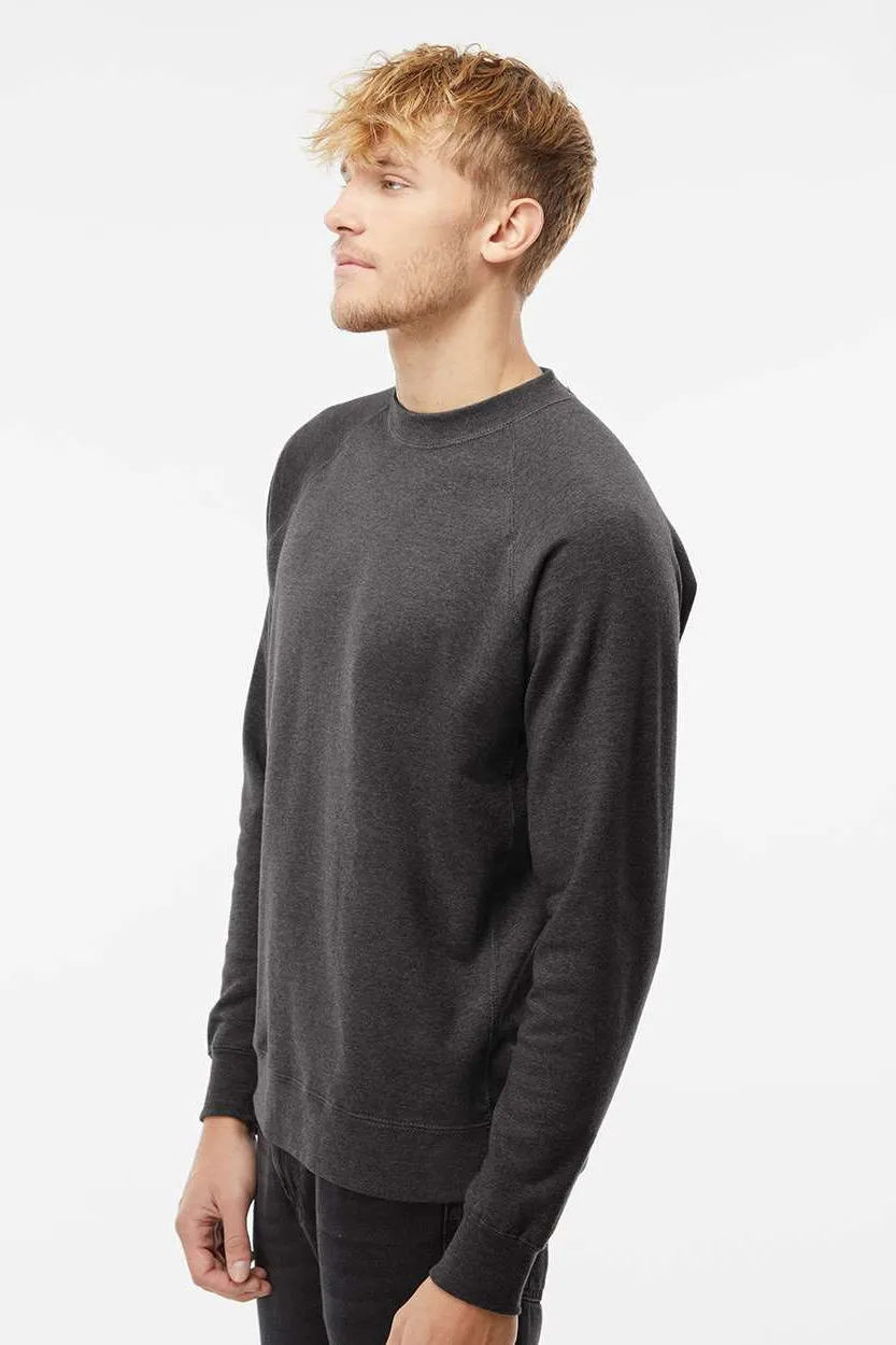 Independent Trading Company Mens Special Blend Crewneck Raglan Sweatshirt - Carbon Grey