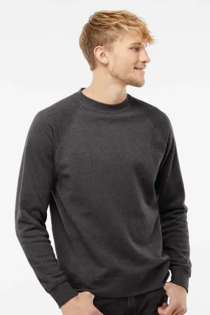Independent Trading Company Mens Special Blend Crewneck Raglan Sweatshirt - Carbon Grey