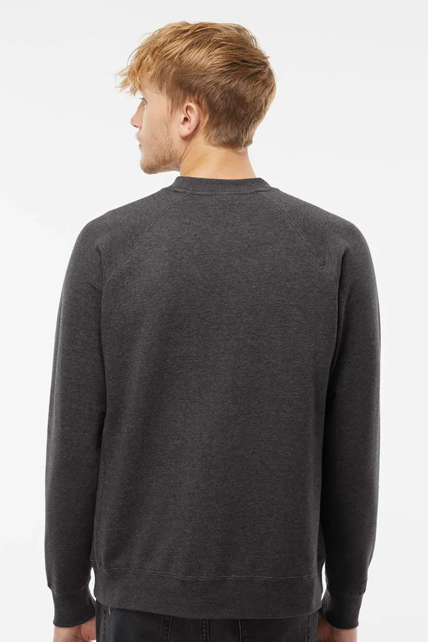 Independent Trading Company Mens Special Blend Crewneck Raglan Sweatshirt - Carbon Grey