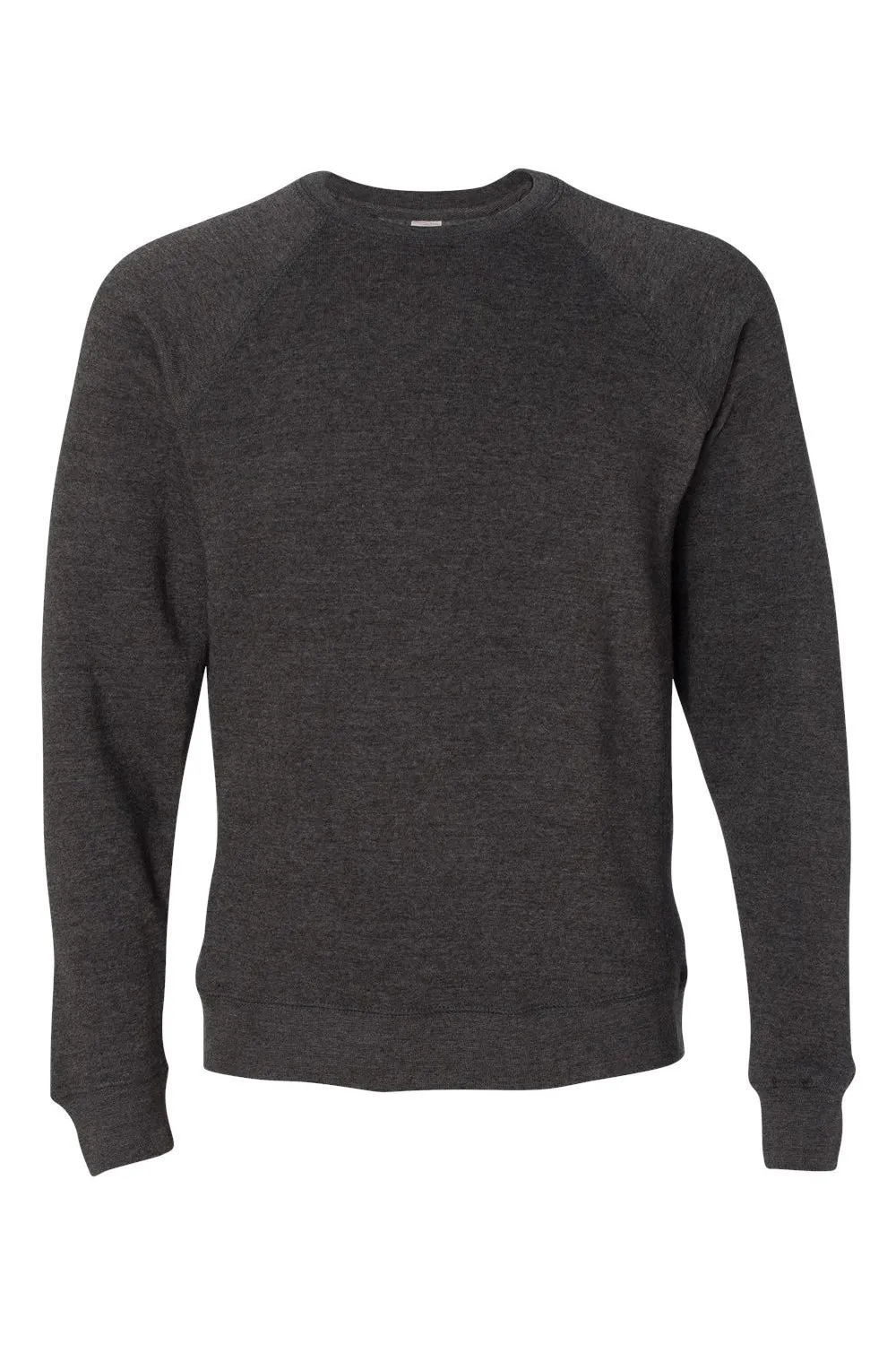 Independent Trading Company Mens Special Blend Crewneck Raglan Sweatshirt - Carbon Grey