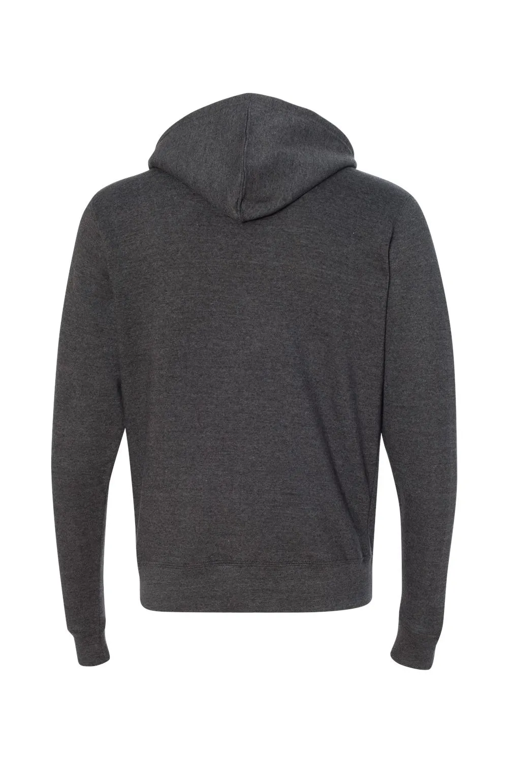 J America Mens Fleece Full Zip Hooded Sweatshirt Hoodie w/ Pockets - Black
