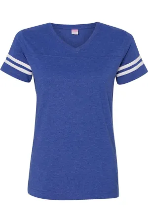 LAT Women´s Football V-Neck Fine Jersey Tee