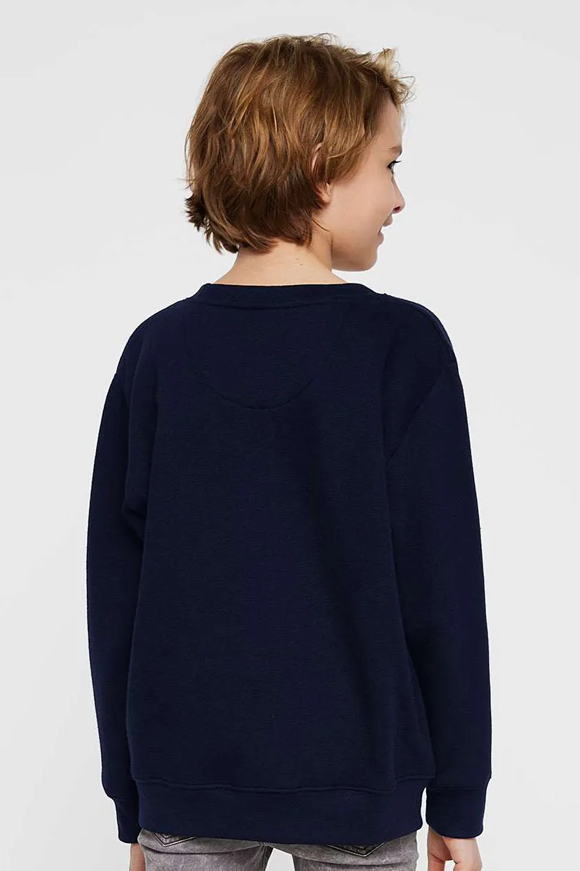 LAT Youth Elevated Fleece Crewneck Sweatshirt - Navy Blue