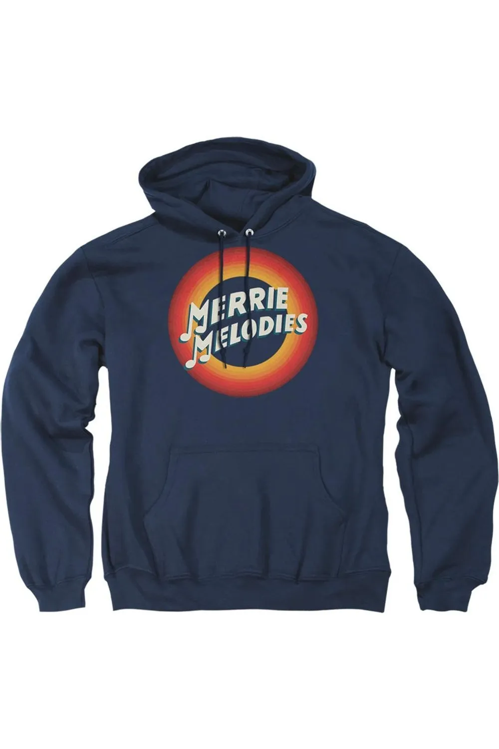 Looney Tunes Merrie Logo Adult Pull Over Hoodie / Hooded Sweatshirt