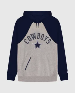 Men's Dallas Cowboys Front Zip-Pocket Hoodie In Grey