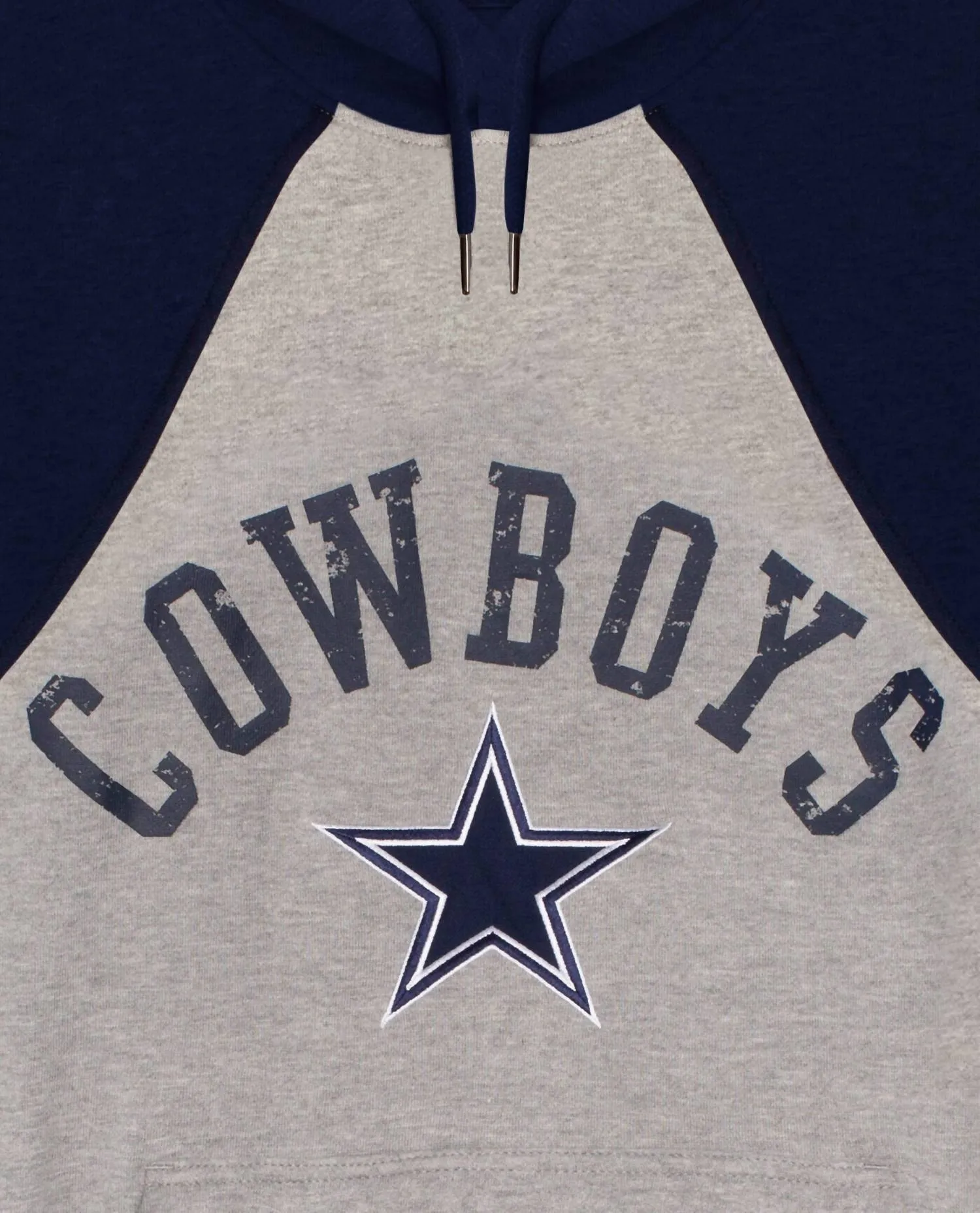 Men's Dallas Cowboys Front Zip-Pocket Hoodie In Grey