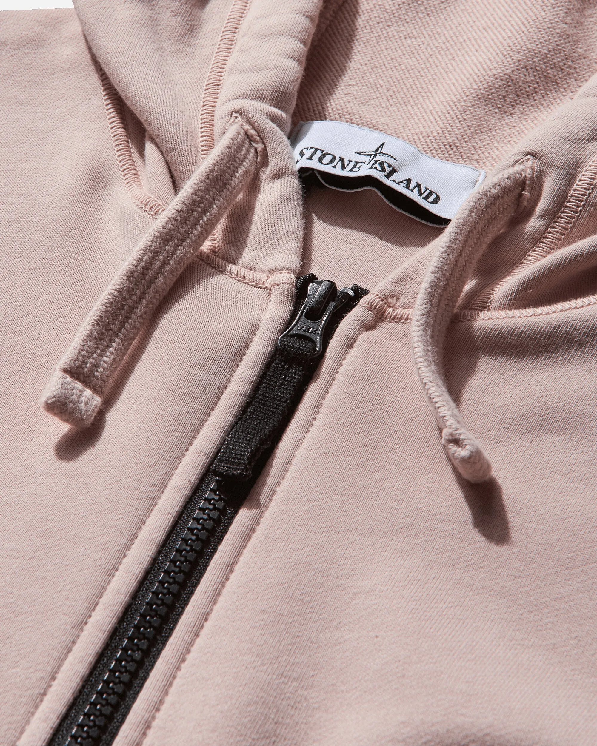 Men's Garment Dyed Zip Up Hoodie Antique Rose