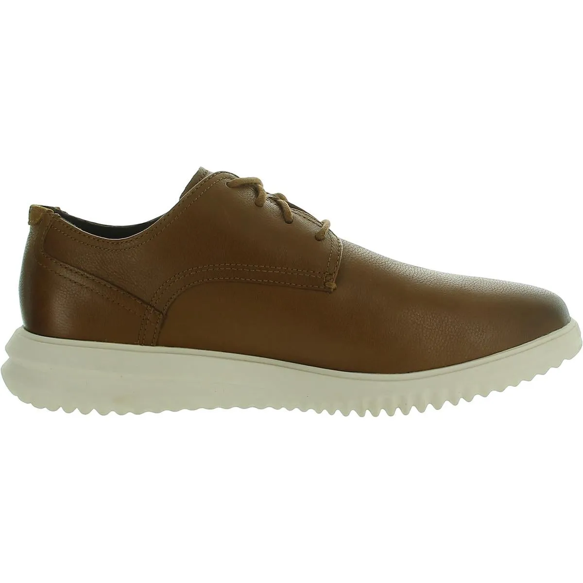 Mens Leather Plain Toe Derby Shoes