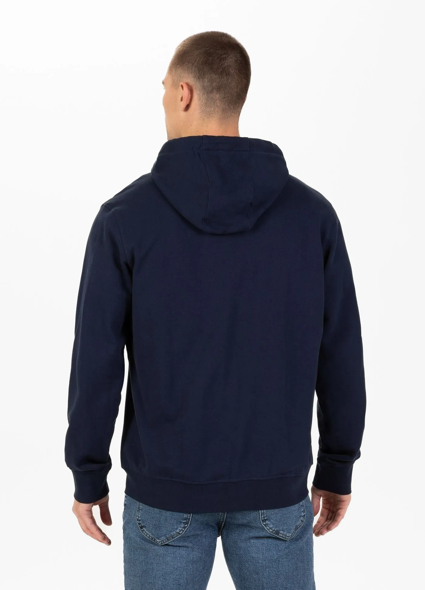 Men's Zip-up hoodie Terry Small Logo