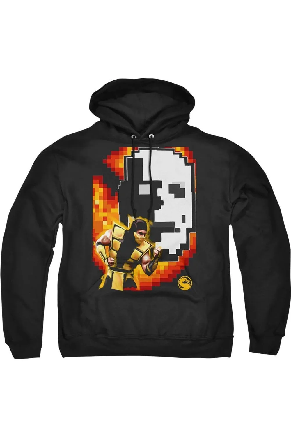 Mortal Kombat Klassic Scorpion Adult Pull Over Hoodie / Hooded Sweatshirt