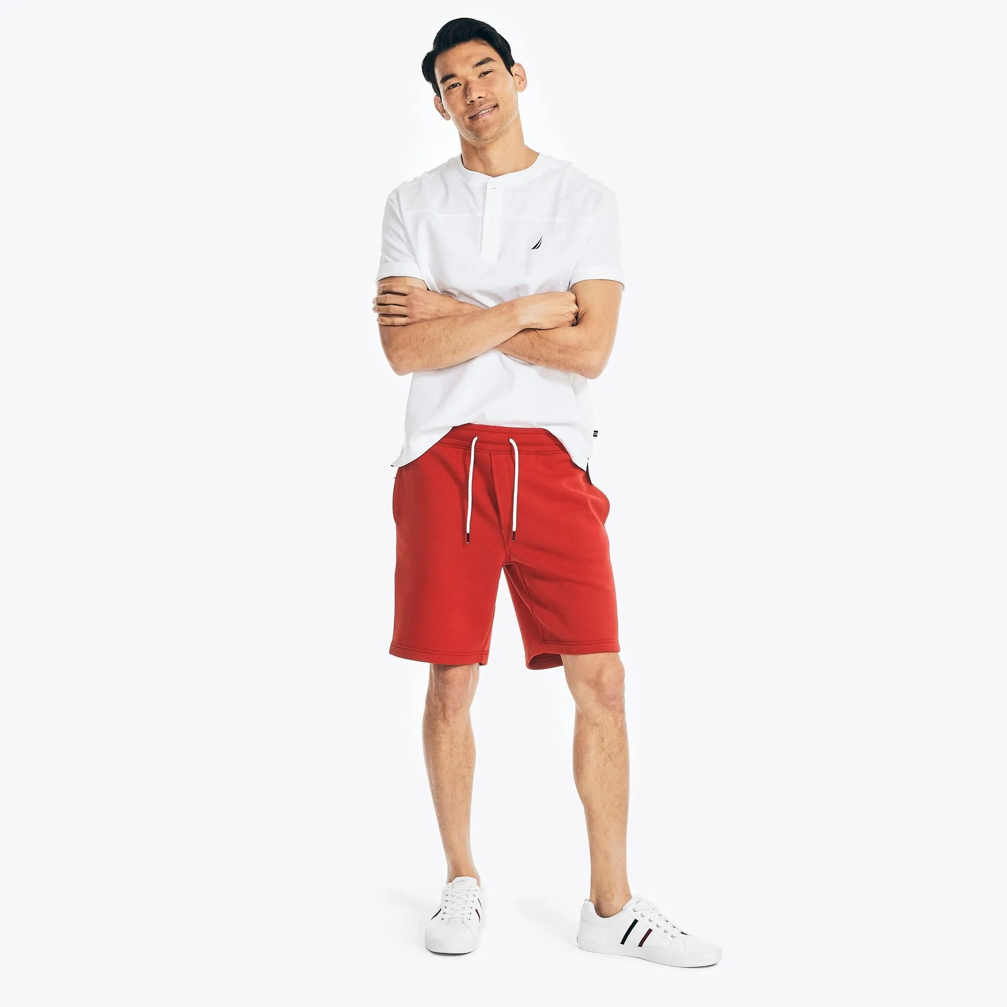 Nautica Men's 9" Fleece Short Nautica Red Nautica