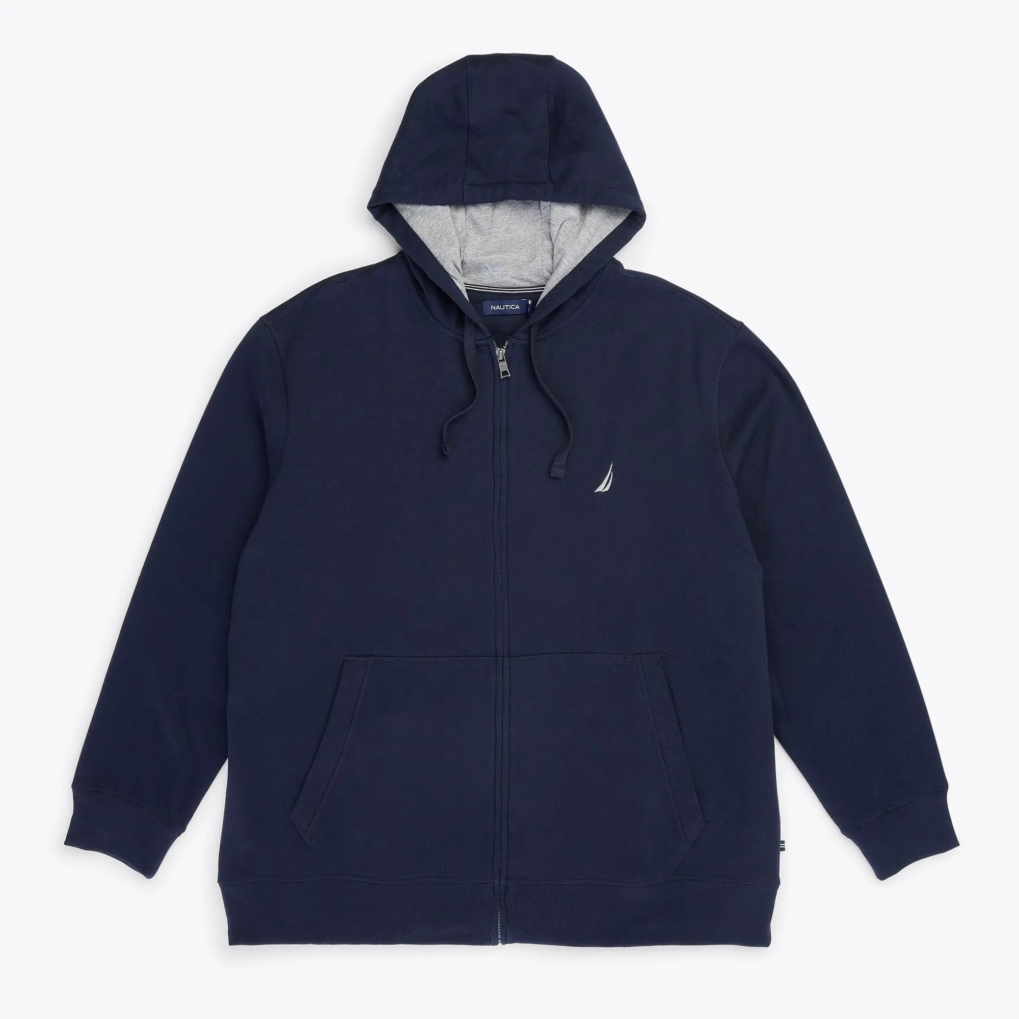 Nautica Men's Big & Tall Fleece Full-Zip Hoodie Navy Nautica