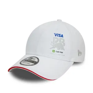 New Era 9forty Caps Visa Cash App Racing Bulls Flawless White 9FORTY Adjustable Cap