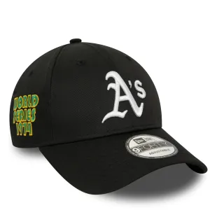 New Era Caps NEW ERA 9FORTY MLB OAKLAND ATHLETICS SIDE PATCH BLACK CAP