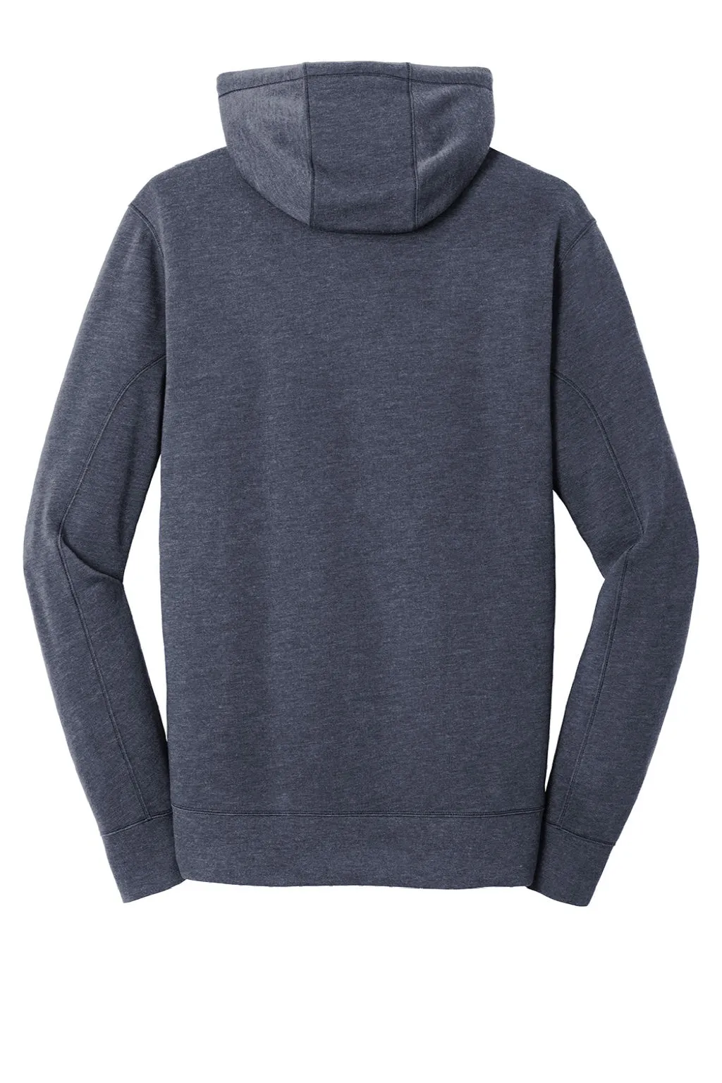 New Era Mens Fleece Hooded Sweatshirt Hoodie w/ Pouch Pocket - Heather Navy Blue